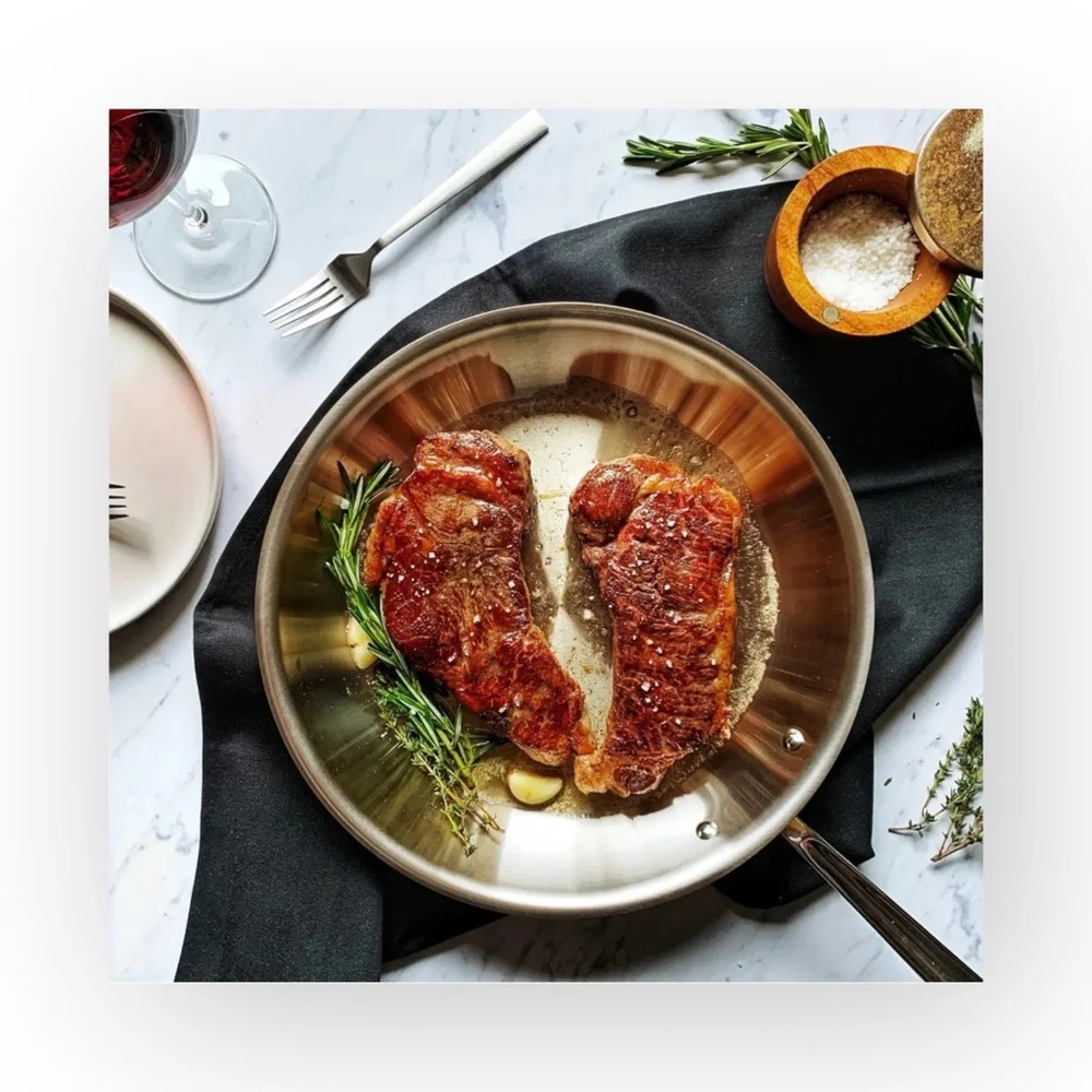 All Clad ★ Polished Stainless Steel 10 Inch Fry Pan ★ Professional Cookware ★ - Picture 14 of 16